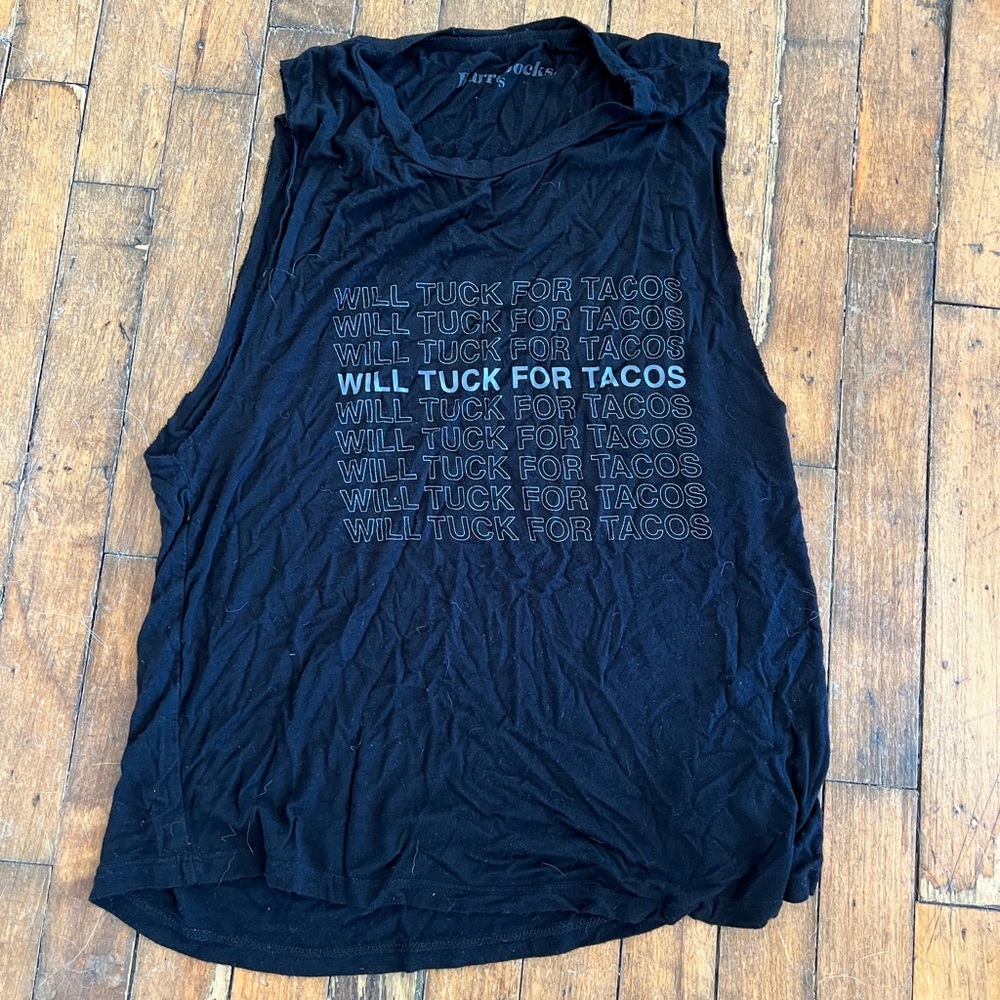 Will Tuck For Tacos tank
